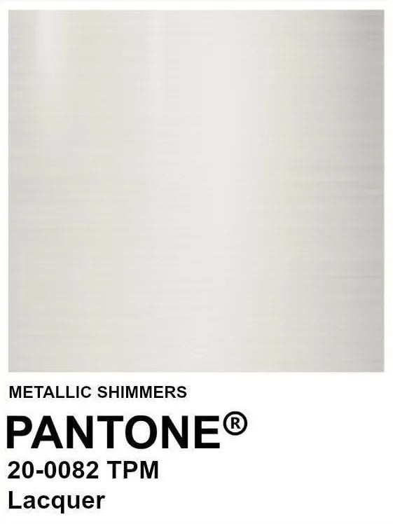 Pantone metallic lacquer swatch