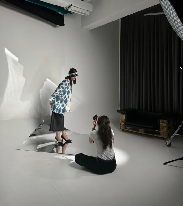 Behind the scenes of the Ad Astra shoot